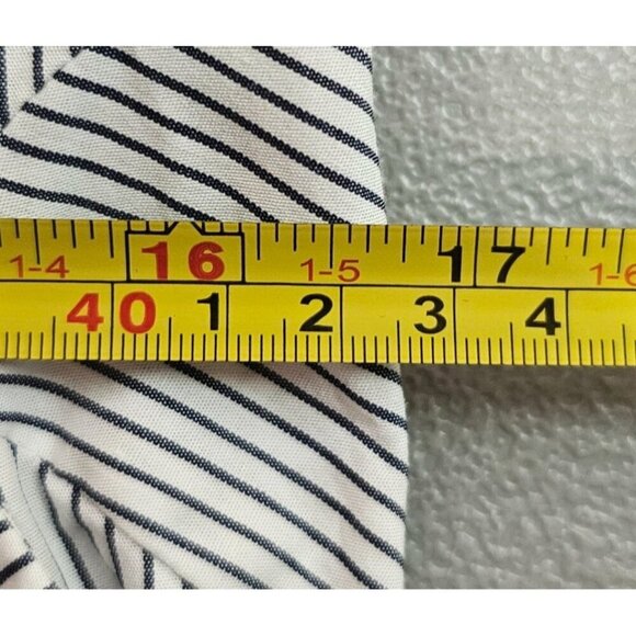 Sayaka Davis Women 4 Lagenlook Asymmetrical Hem Striped Cotton Dress with Pocket - Picture 12 of 14